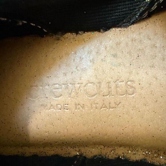 J. Crew Crewcuts Shimmer Glitter leather Macalister Girl Boots Size K9 - Picture 5 of 6